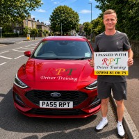 Happy pupil passing in Halifax