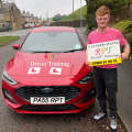 Happy pupil passing their test in halifax