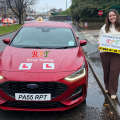 Halifax learner driver celebrating driving test pass