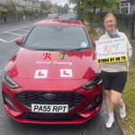 Successful driving test candidate outside Halifax DVSA centre