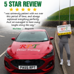 Successful driving test candidate outside Halifax DVSA centre