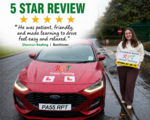 Successful driving test candidate outside Halifax DVSA centre